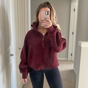 Lululemon scuba oversized funnel neck half zip